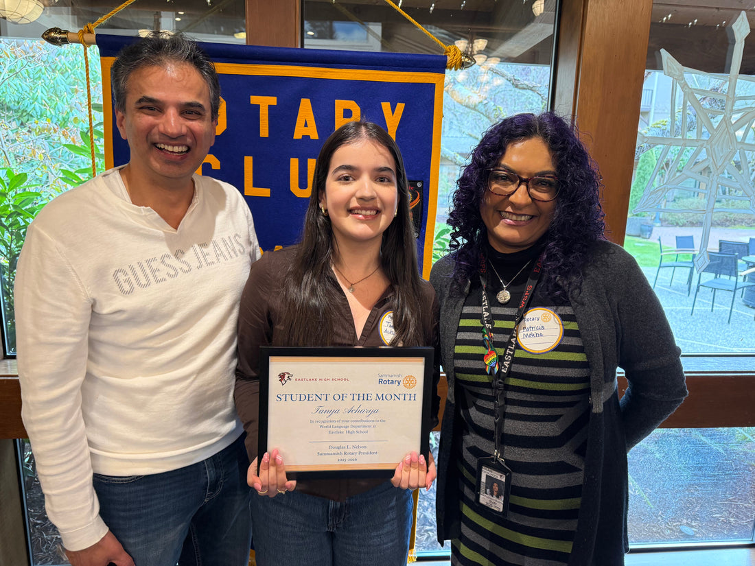 Tanya Acharya Recognized as Student of the Month